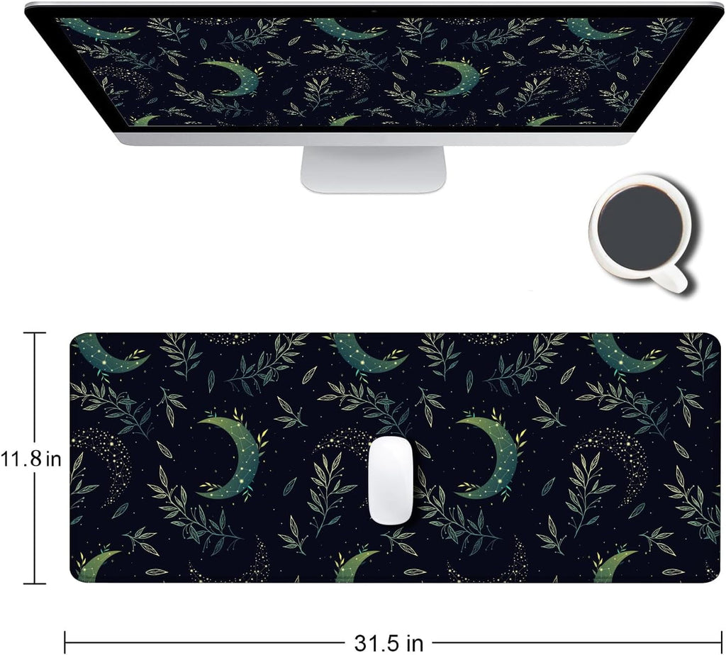 Gaming Mouse Pad, XXL Extended Computer Keyboard Long Mouse Mat, Large Desk Pad for Office Laptop, Non-Slip Rubber Ba... - Image 2