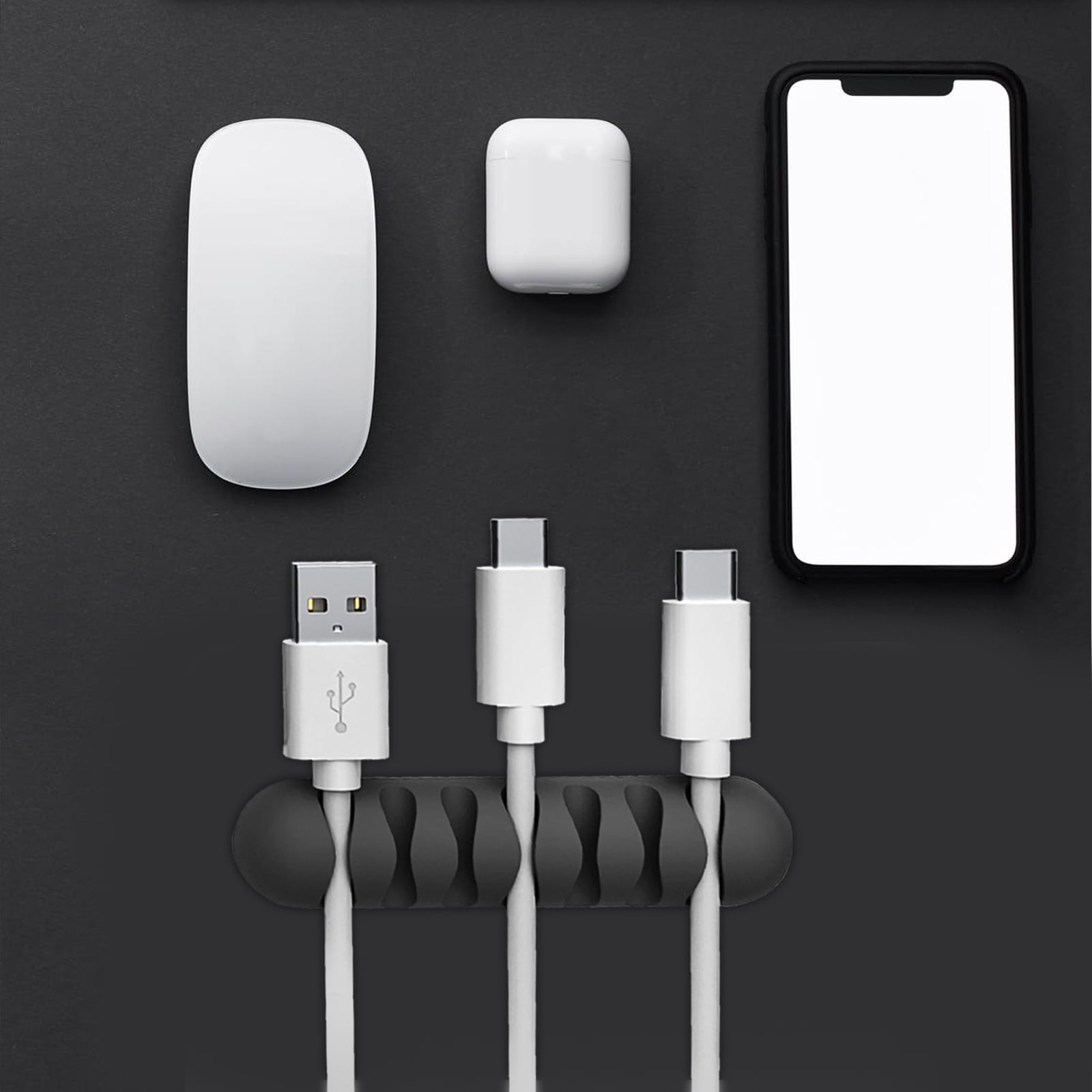 4pcs Cable Holders Tabletop Wire Holders Office Cable Cord Organizers - Image 6