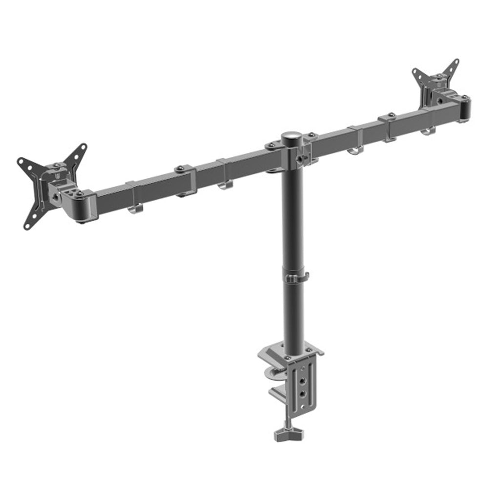 Full Motion Dual Monitor Desk Mount, Fits 2 Screens Up to 32 inches - Rotate, Tilt & Swivel - Image 4