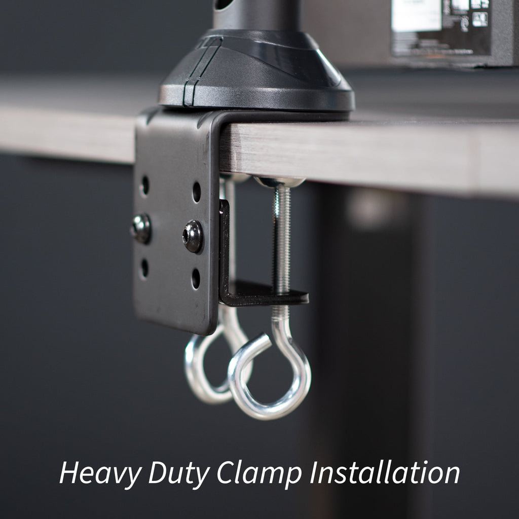 VIVO Steel Quad Monitor Desk Mount Adjustable 3 + 1 Stand | 4 Screens up to 32" - Image 6