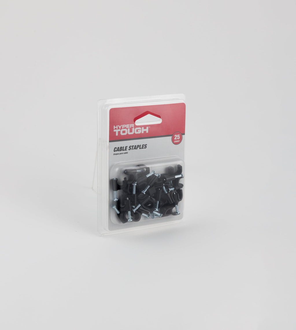 25 Piece Coaxial Cable Staples, Black - Image 3