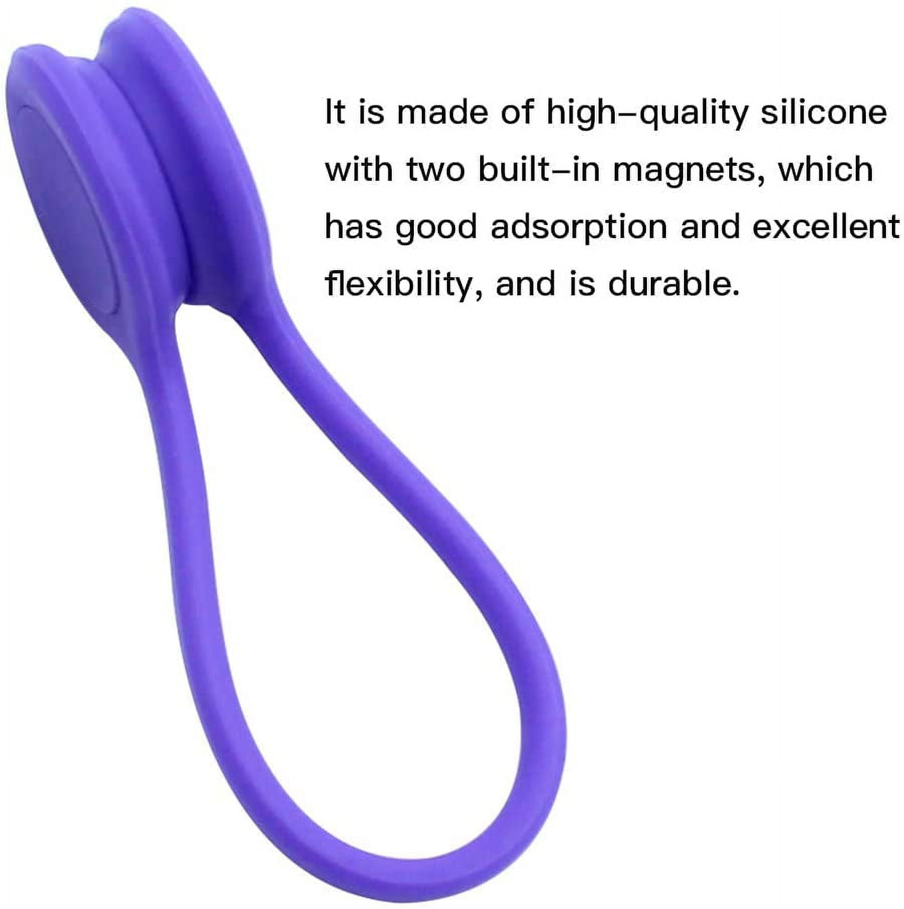 10 Pieces Magnetic Cable Clips Silicone Magnetic Cord Organizer Magnetic Ties Cord Winders Cable Ties For Cable Manag... - Image 3