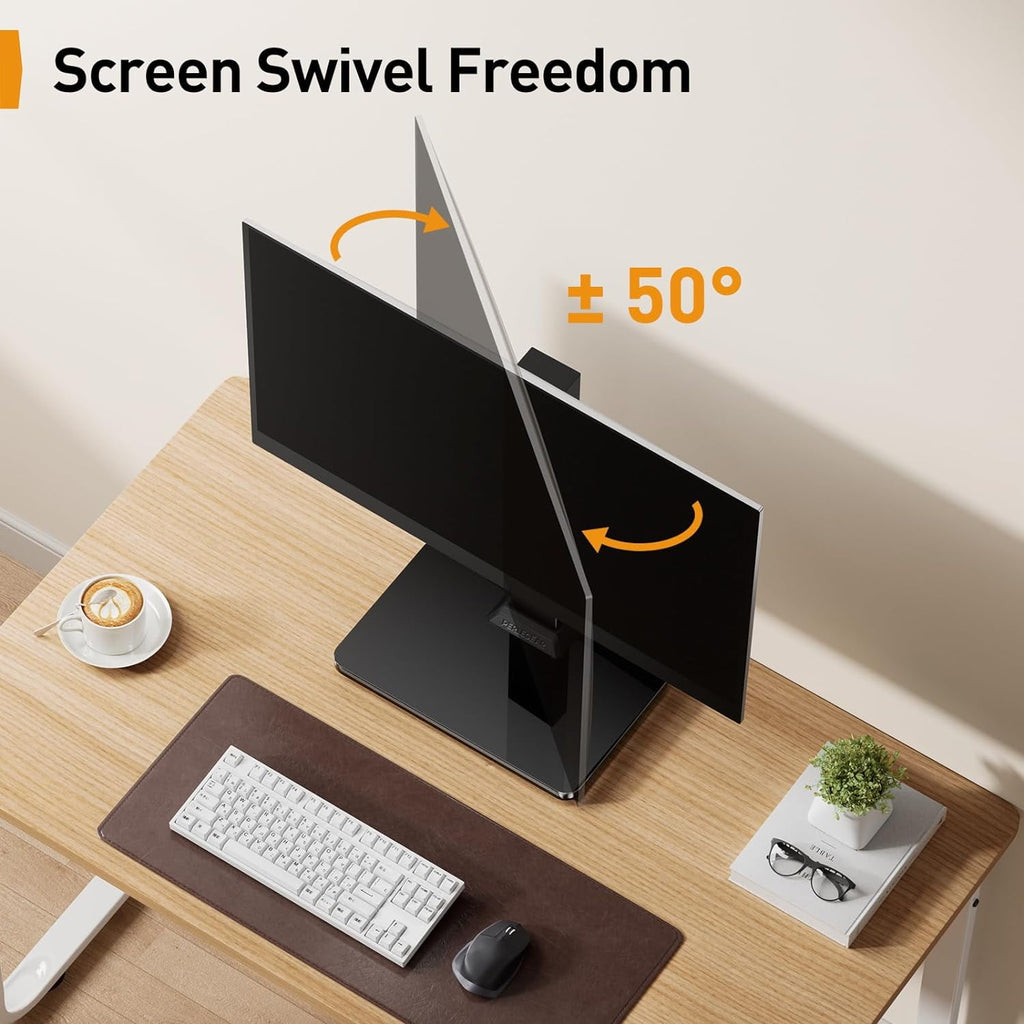 Mount for 13-34 inch Screens with 360 Degree Rotation, 5 Height Settings, Adjustable Desk Riser with Swivel and Tilt,... - Image 5