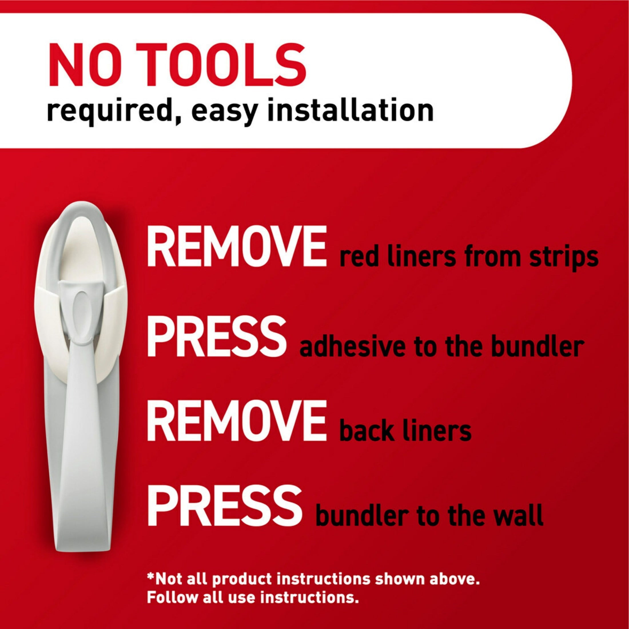 Cord Bundlers, White, 2 Cable Bundlers, 3 Adhesive Strips - Image 6
