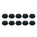 10 Pack Hardware Cable Organizer Cord Management System, Multipurpose Cable Clips, Desktop Cable Organizer, Black