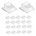 100 Outdoor Light Clips for String Lights Self Adhesive Mini Cable Hooks Wire Clips Hooks Cord Organizer Holder Clear