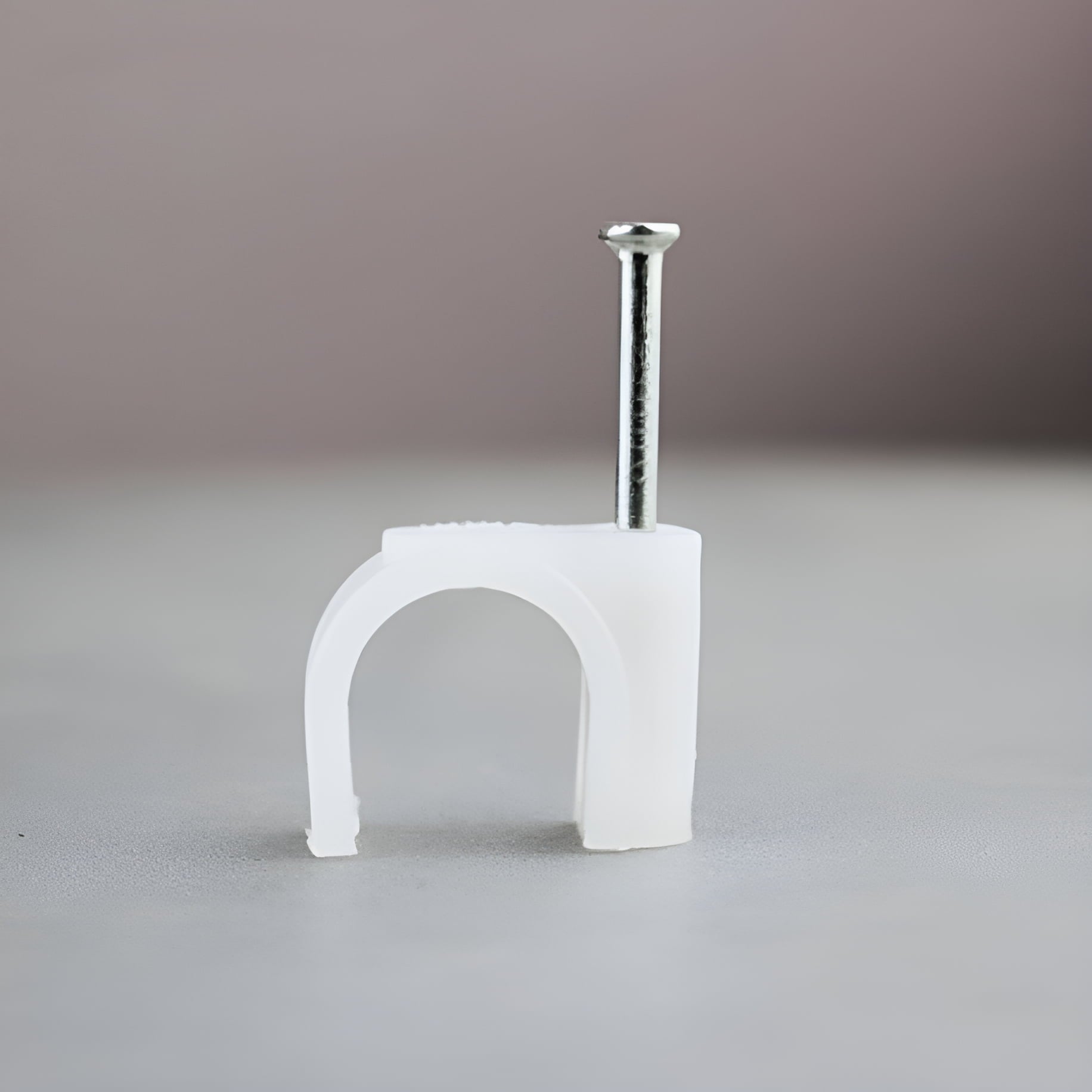 100/pk White Nail in Ethernet Cable Nails Clips for Cable Wires Organizer - Image 3
