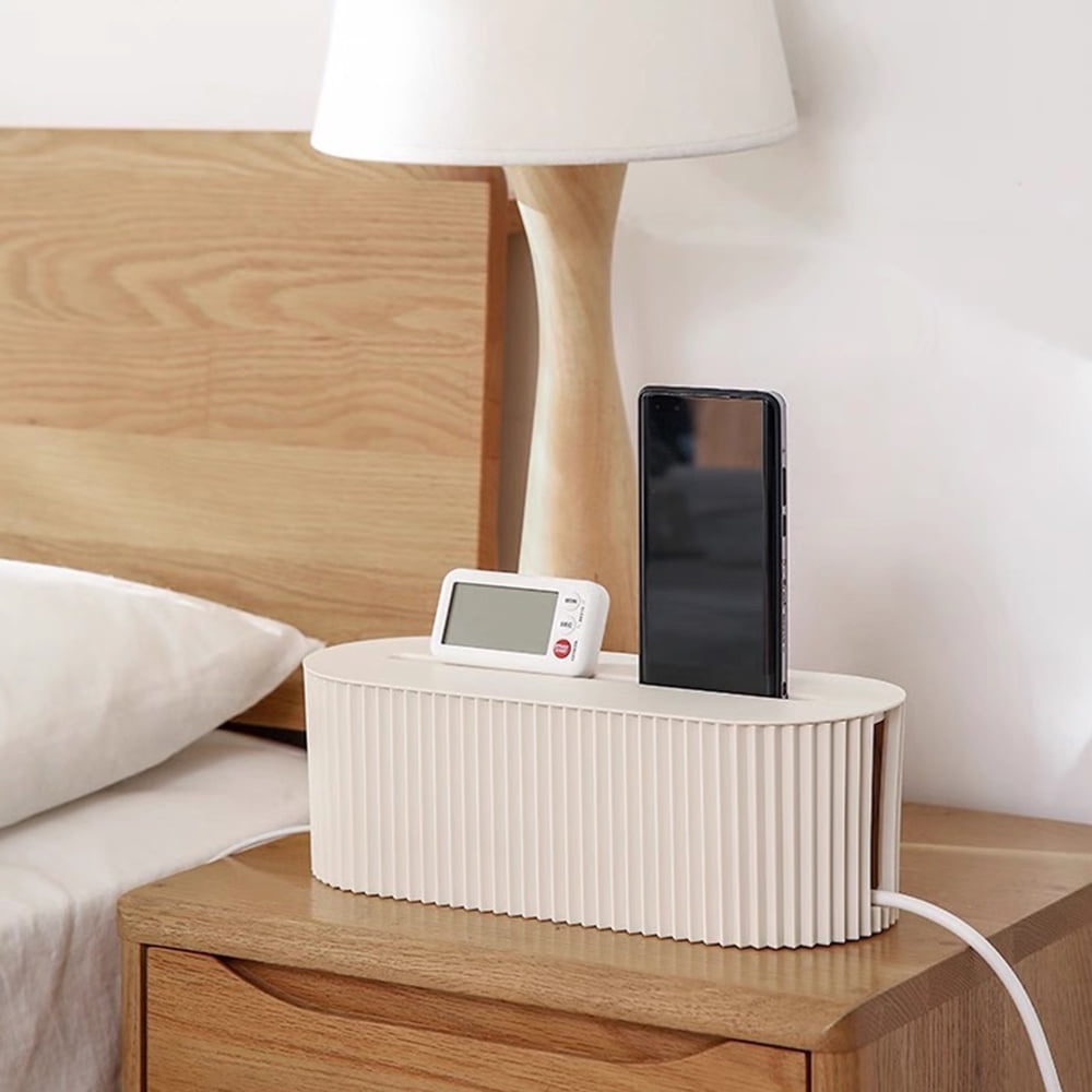 Cord Organizer Box for TV, Computer, Laptop, Cable Management and Power Strip Storage Solution - Image 5