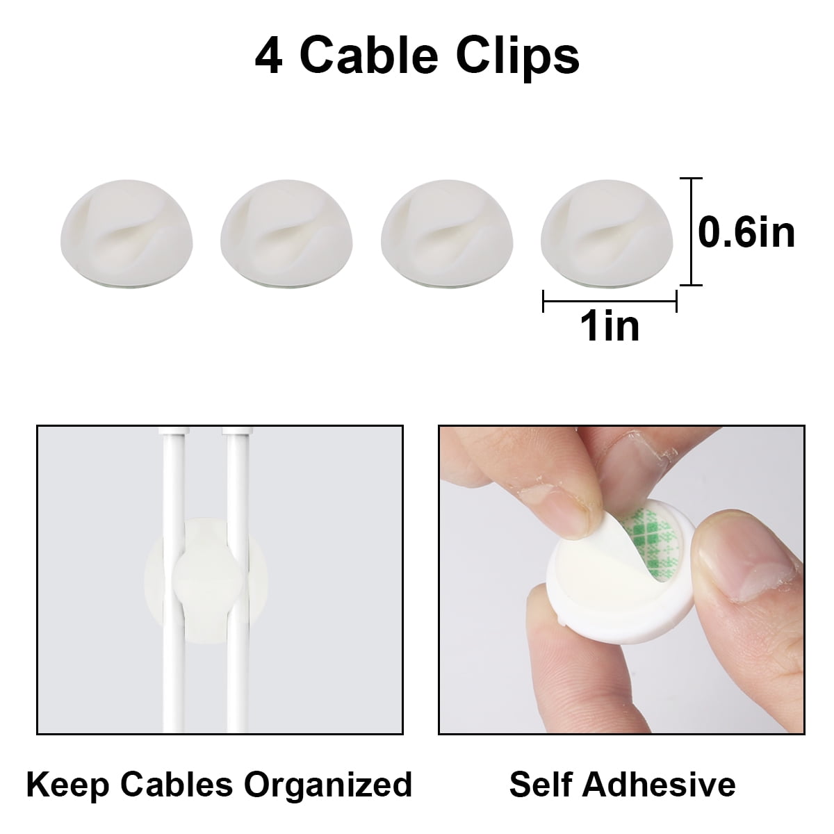 Cable Management Box Set Organizer 3 Size to Hide Wires Power Strips Electrical Cord - White - Image 3