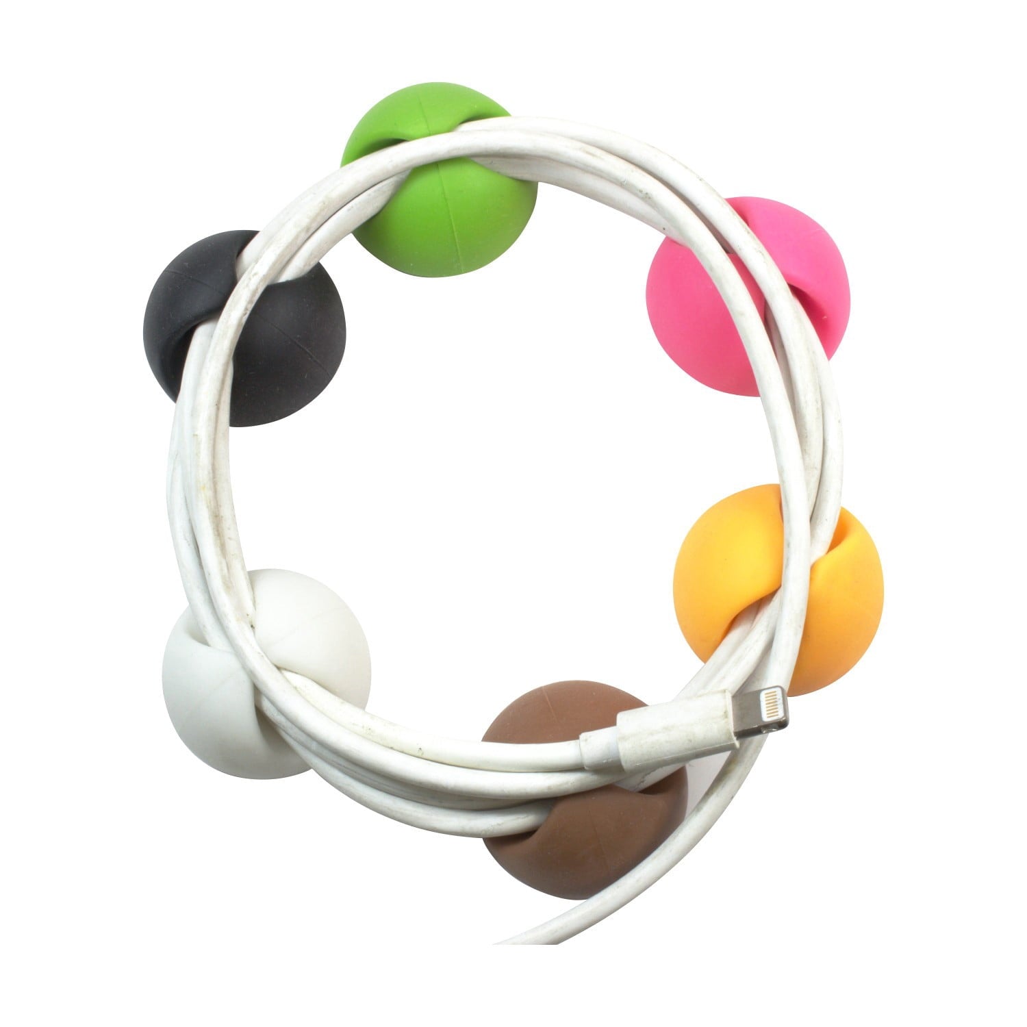 6 Pack Multicolor Hardware Cable Organizer Cord Management System Multipurpose Cable Clip Desktop Cable Organizer - Image 3
