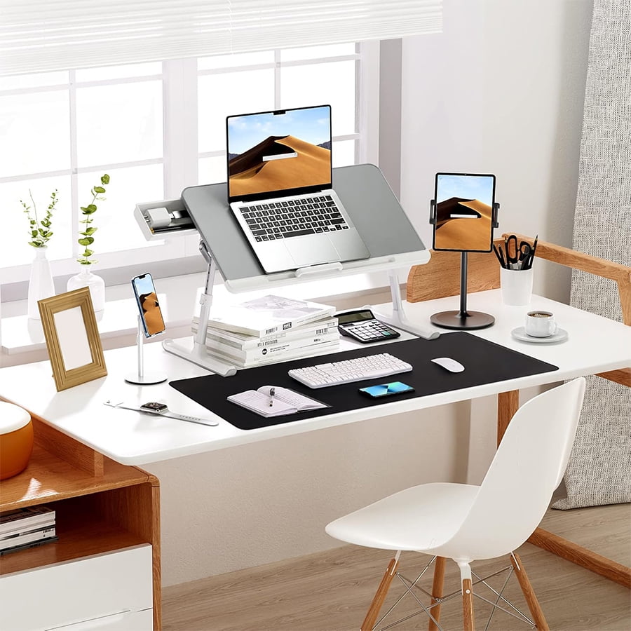 Large Desk Mat 47.2" x 17" Leather Desk Pad Protector with Natural Cork & PU Leather, Non-Slip Office Desk Mat, Large... - Image 2