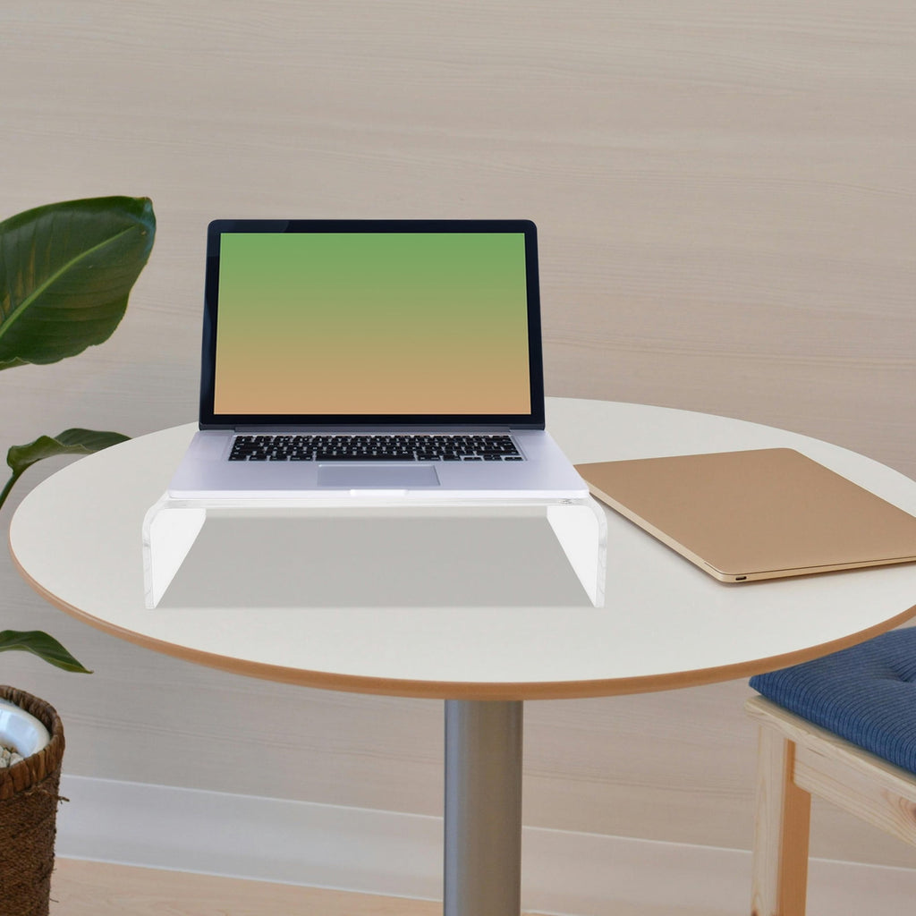 Computer Monitor Stand Acrylic 1Set 12.6X7.9X3.1In - Image 2