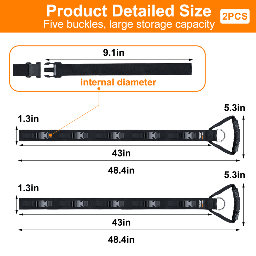 Adjustable Heavy Duty Extension Cord Organizer with 5 Detachable Straps, Flexible DIY Extension Cord Organizer Straps... - Image 5
