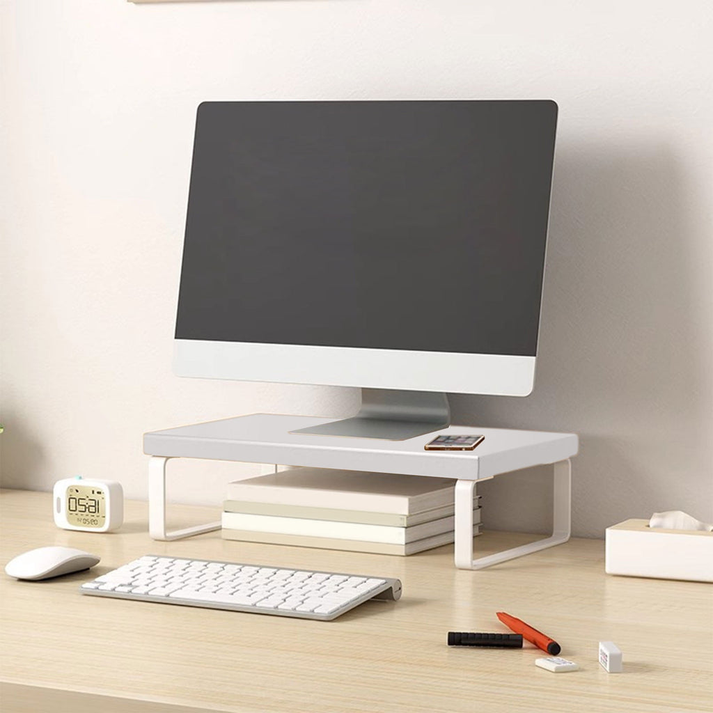 Wooden Monitor Riser – Ergonomic Desktop Stand With Under-Shelf Storage - Image 5