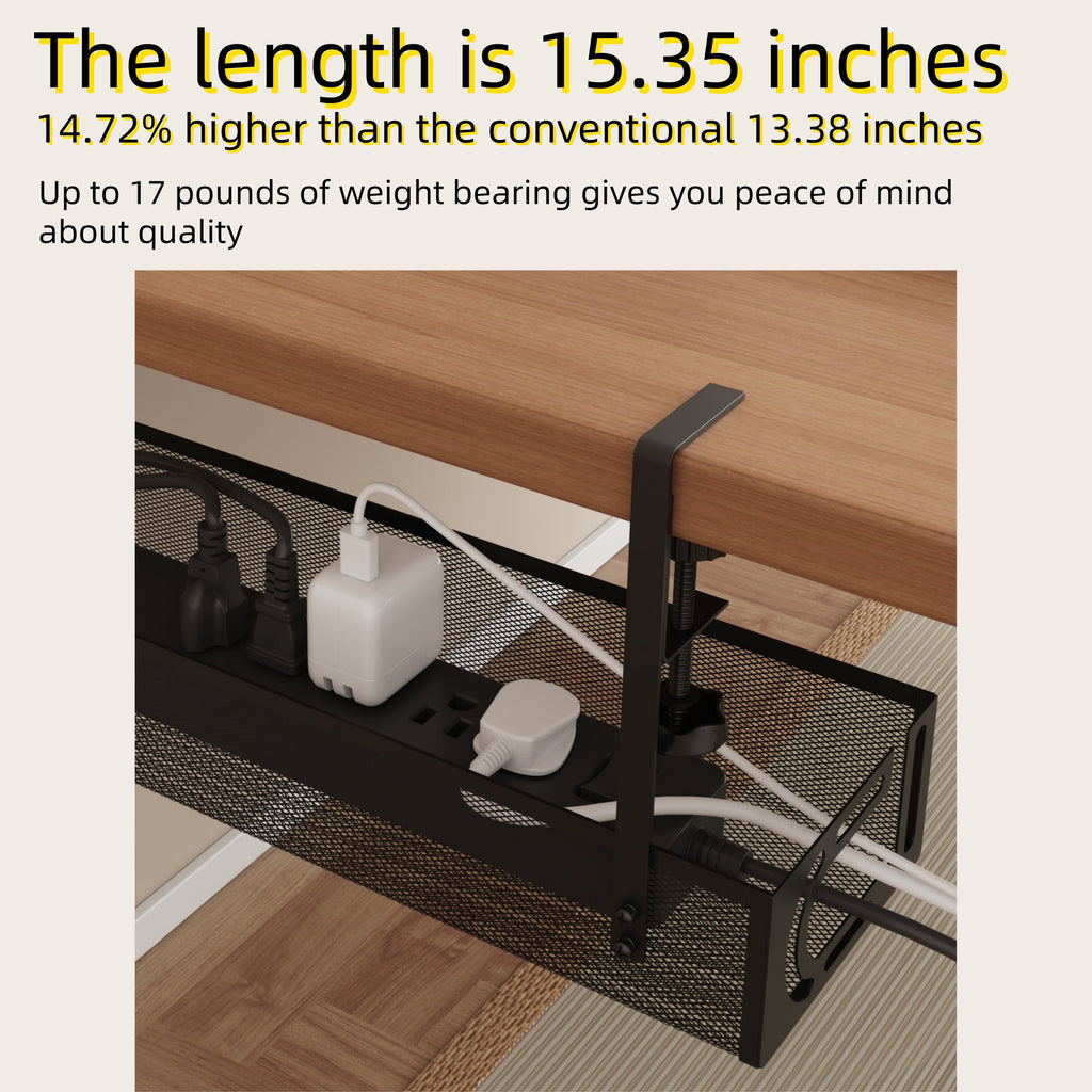 Management Tray - Management Organizers Holder, Management , No Drill to Raceway, Storage for Office, Kitchens, Home - Image 3