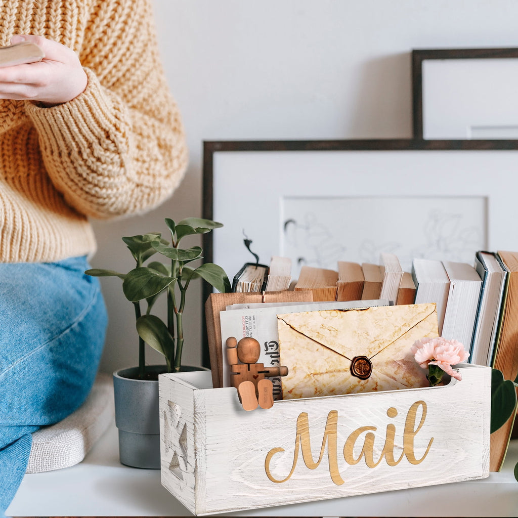 Mail Holder Countertop - Mail Organizer Countertop, Mail Holder Box for Desk, Letter Holder, Mail Tray, Mail Basket f... - Image 2