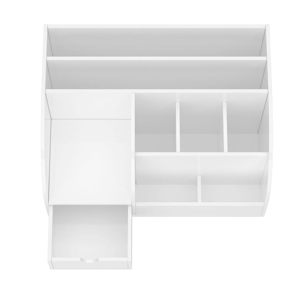 Desk Organizer Office Accessaries,Pen Organizer Storage with 8 Compartments +1 Drawer Desk, Fits for Pens, Scissors, ... - Image 5