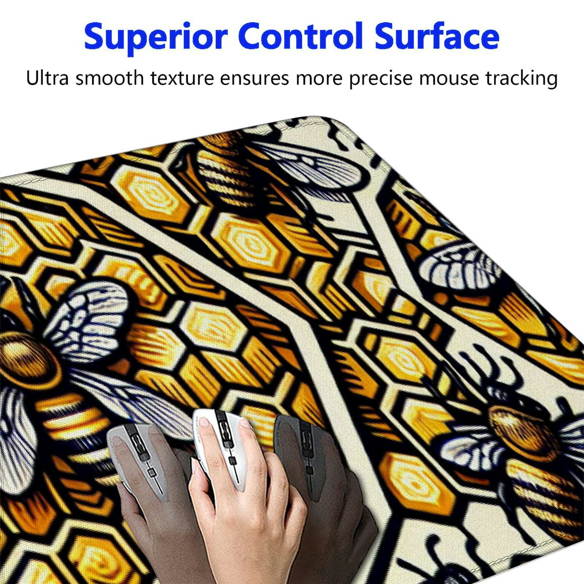 XL Electric Warm Desk with Heating Levels Shut-Off Levels for Computer Keyboard, Large Safe Desk Mat Hand Warmer for ... - Image 3