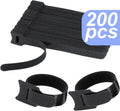 200 Pcs Cord Organizer Cable Management, Black, Reusable Wire Ties, Wrap Straps Knox Home & Health