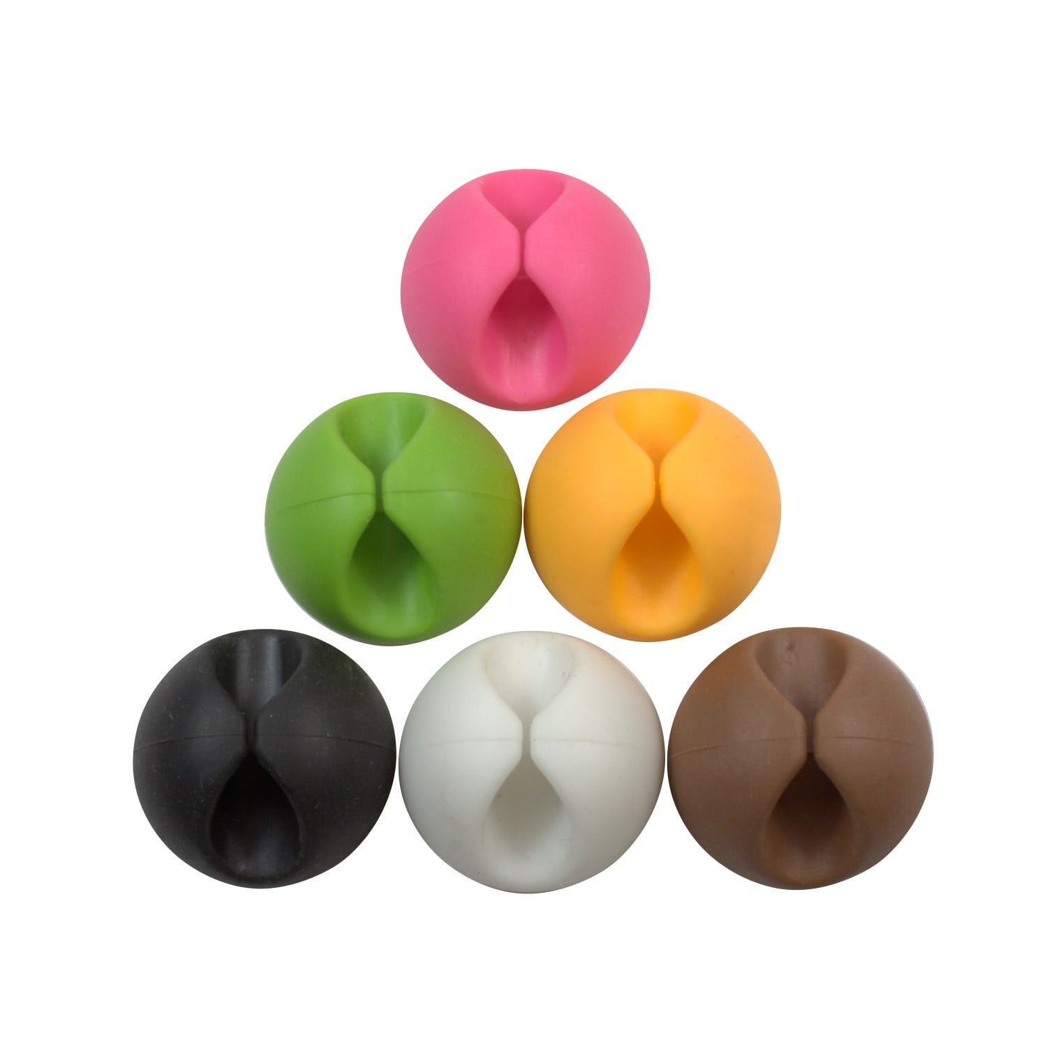 6 Pack Multicolor Hardware Cable Organizer Cord Management System Multipurpose Cable Clip Desktop Cable Organizer - Image 2