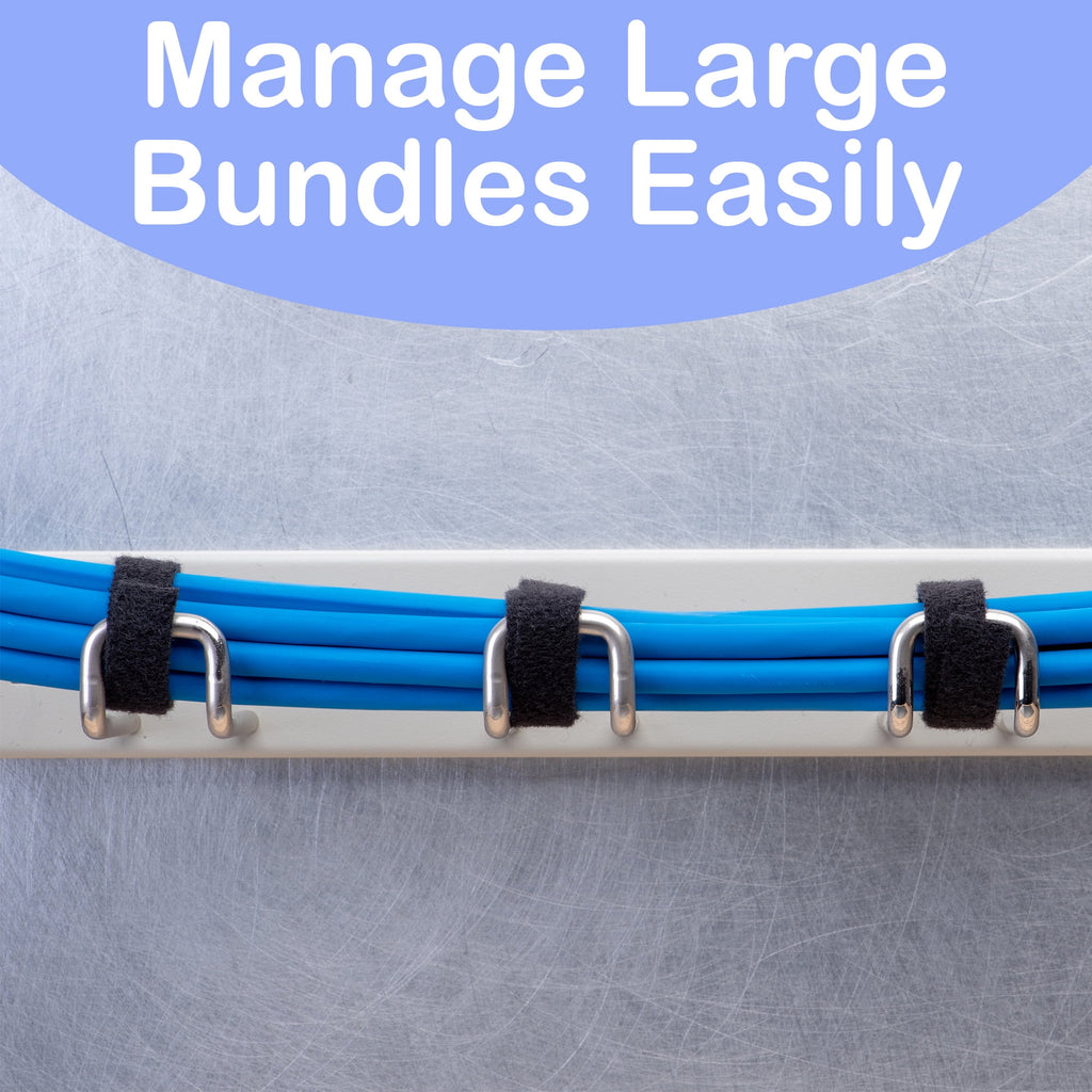 200 Pcs Cord Organizer Cable Management, Black, Reusable Wire Ties, Wrap Straps Knox Home & Health - Image 5
