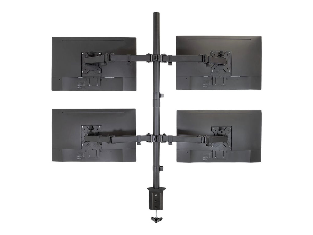 Mount-lt! Quad Monitor Mount | Fits 17"-32" Monitors | 4 Screen Desk Stand - Image 4