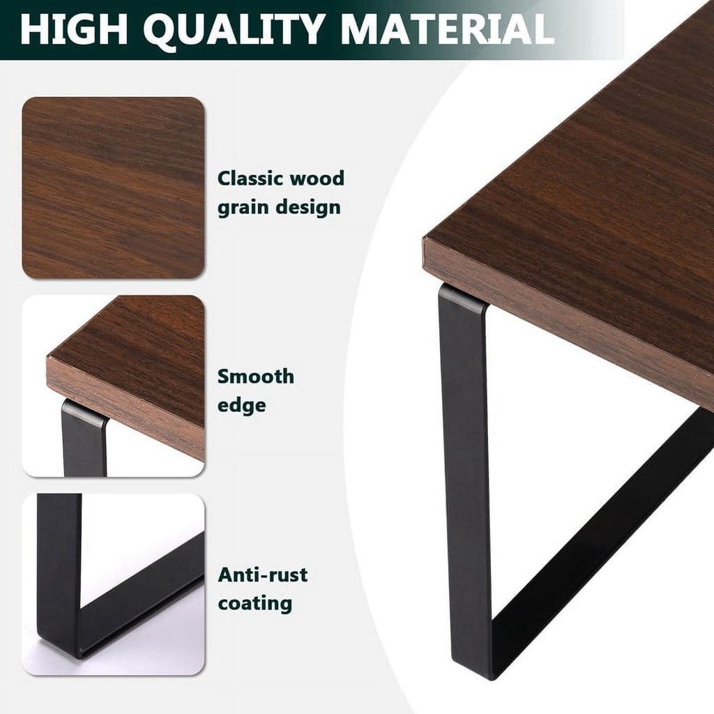 20 Inch Monitor Stand Riser, Wood Desk Storage Organizer Computer Monitor Stand for Office Computer, Laptop, Small Pr... - Image 4