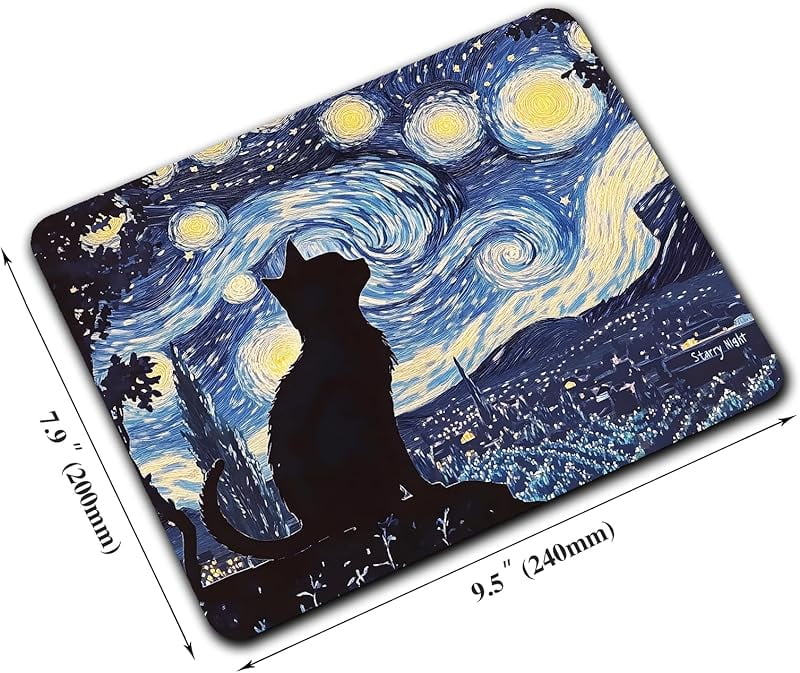with Non-Slip Rubber, Small Square Design for Wireless Laptop & Computer s for Desk, 9.5 x 7.9 inch Smooth Surface fo... - Image 2