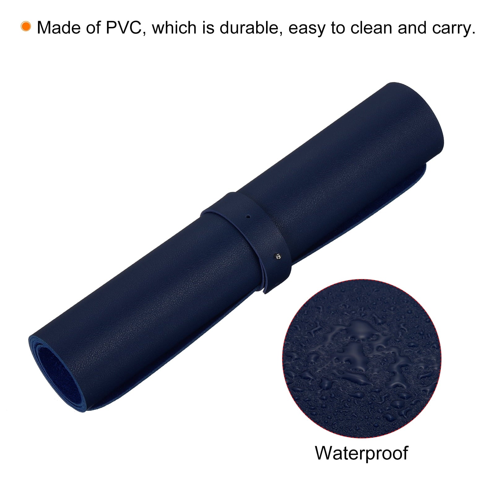 24"x12" Desk Mat Protector, Non-Slip Waterproof Mouse Pad Writing Mat for Office Home, Blue - Image 4