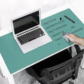 MAKUANG PVC Material Writable and Erasable Desk Mat, 27.5" x 13.8" Waterproof Large Desktop Mouse Pad, Lake Green