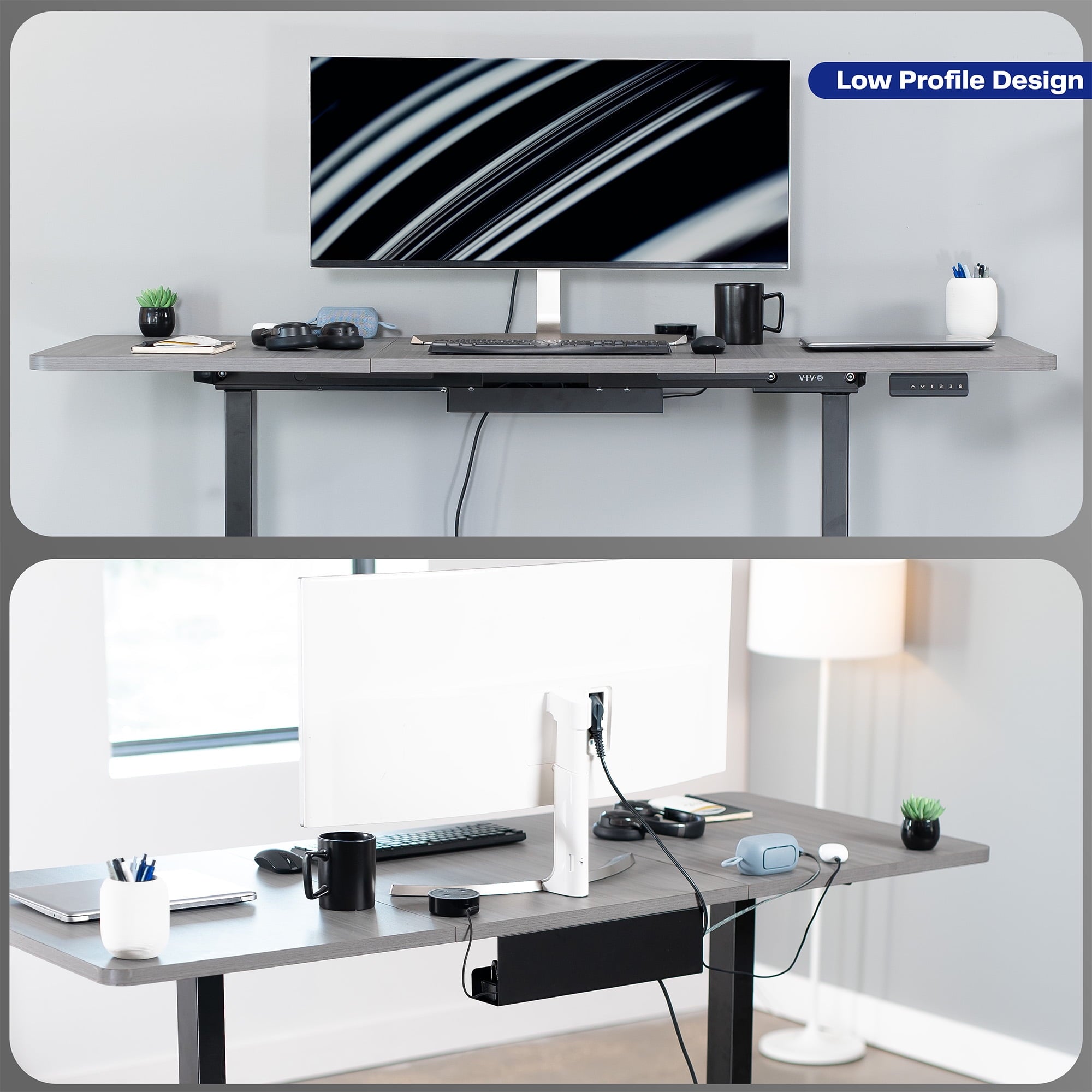 Black Under Desk 17" Cable Management Tray, Wire Organizer, Cord Holder - Image 3