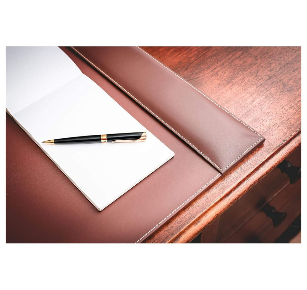 Leather Desk pad, 25.5 x 17.25, Rustic Brown - Image 4