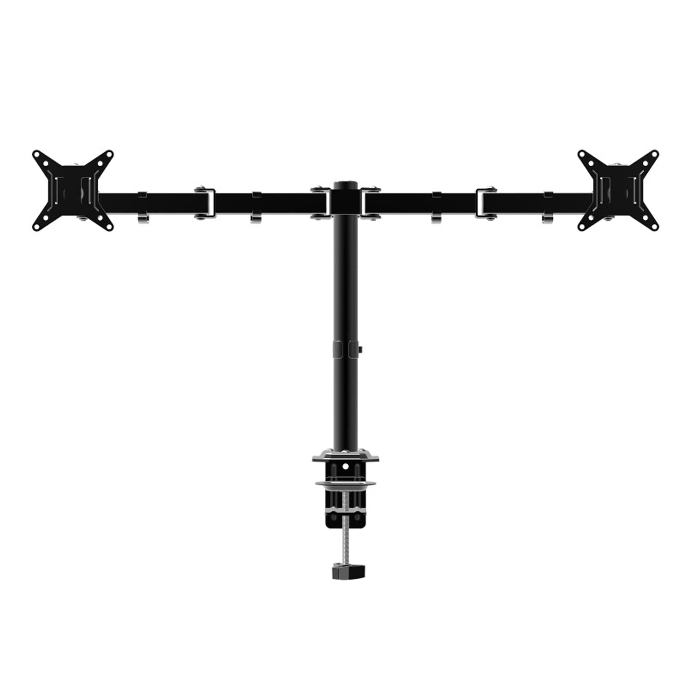 Full Motion Dual Monitor Desk Mount, Fits 2 Screens Up to 32 inches - Rotate, Tilt & Swivel - Image 5