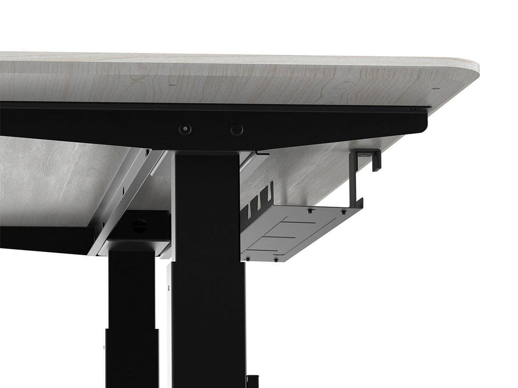 Cable Tray Organizer - Black, Under Desk Cord Management, Ideal For Work Computer Tables, Home and Office Sit-Stand D... - Image 5