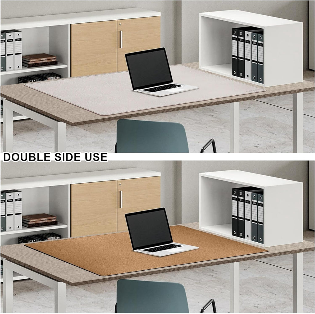 40”x 24” Desk Pad, Reversible Large Desk Mat, Cork & Large Mouse pad for Desk, Waterproof Computer Desk Pad for Gamin... - Image 5