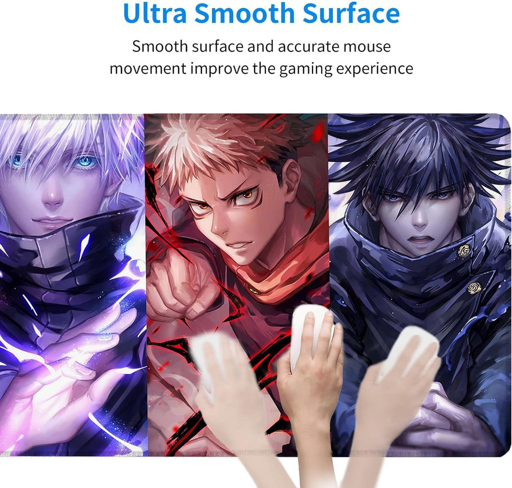 Anime Jujutsu Kaisen Mouse Pad Non-Slip Rubber Desk Mat Extended Large Gaming Mousepad for Office Desk Decor 31.5 x 1... - Image 5