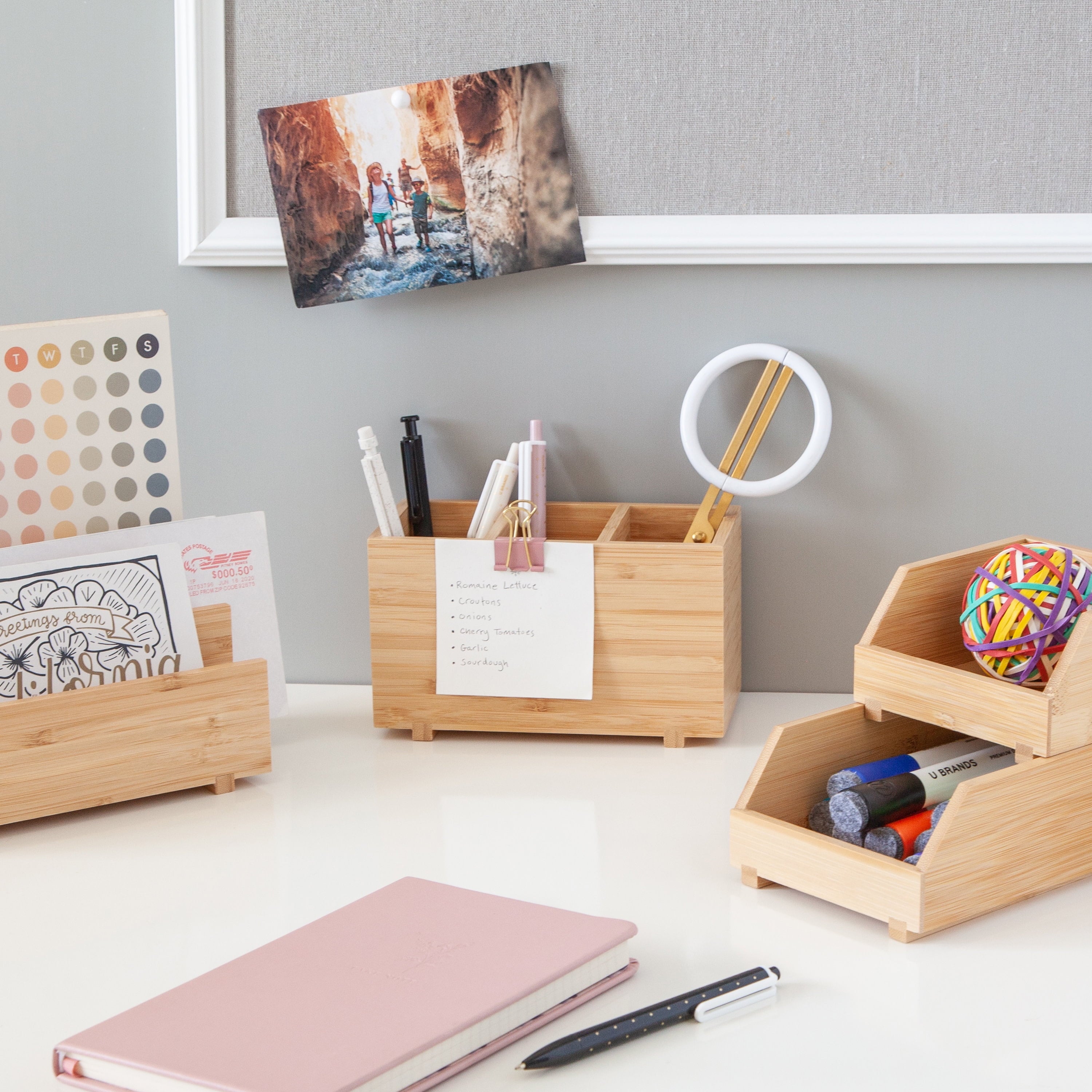 Stacking Bins, Set of 2, 4.5" x 7.7" x 5", Bamboo, Made of Natural Materials - Image 6