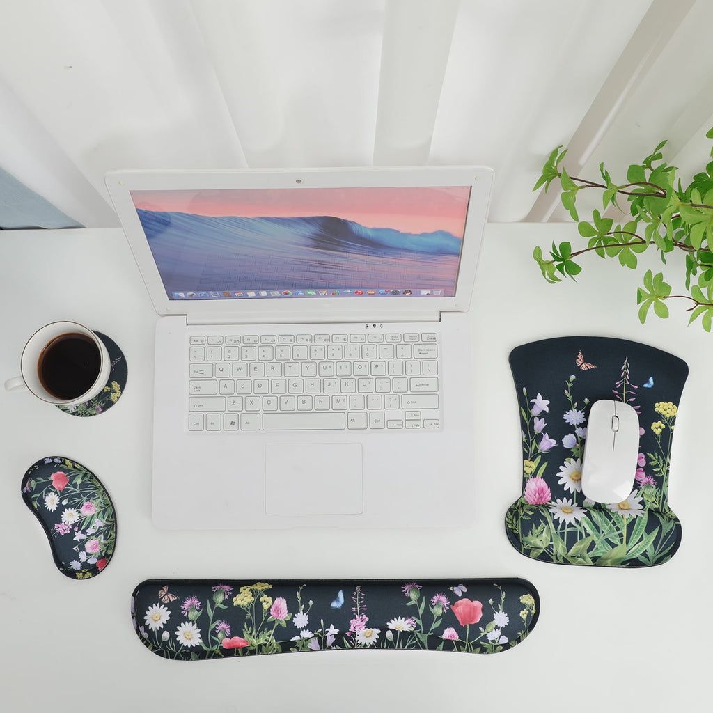 Ergonomic Mouse Pad with Wrist Rest, No Slip Desk Keyboard Wrist Rest and Computer Wrist Support, Memory Foam Keyboar... - Image 6