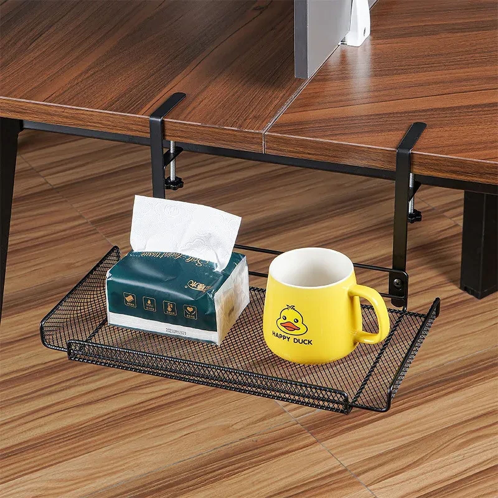 Management Tray No Drill Steel Organizers Wire Management Tray Management Rack Storage Shelf - Image 3