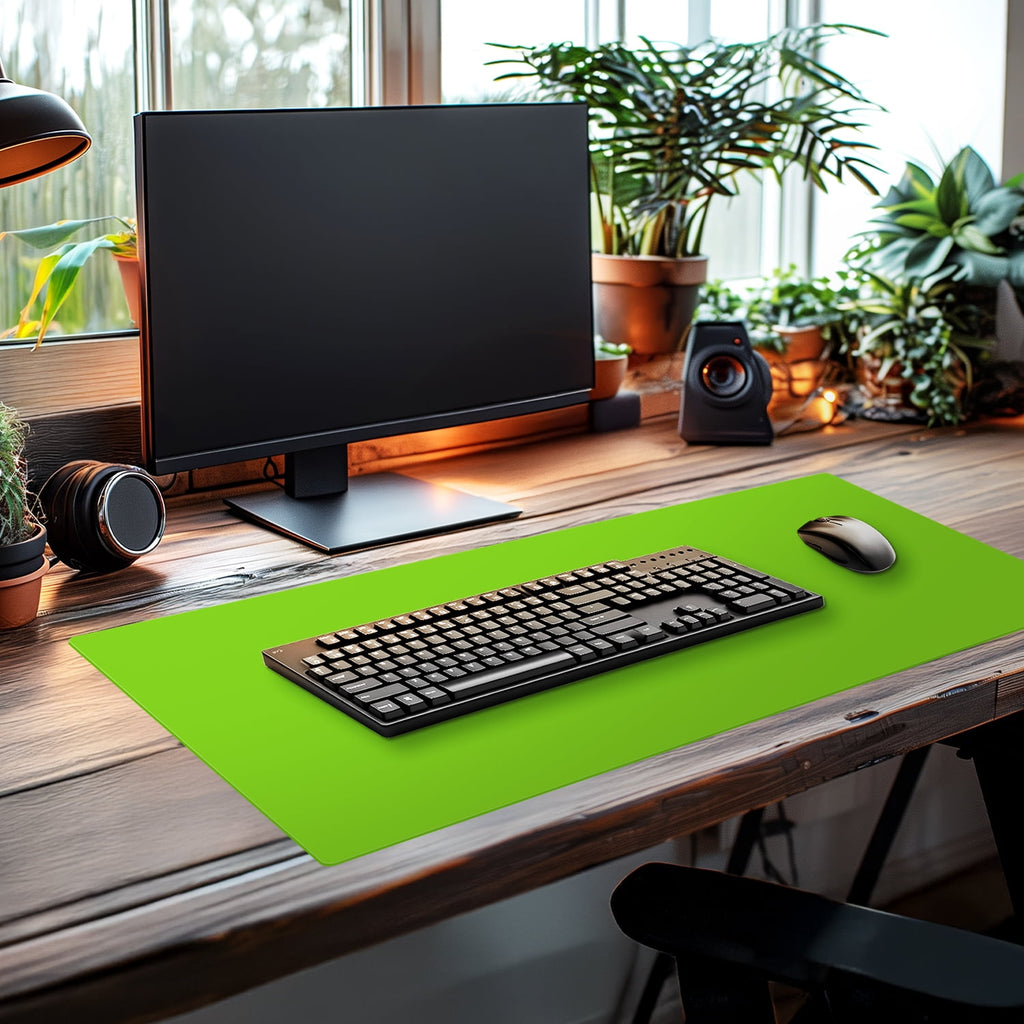 Large Lime Green Desk Protector Mouse Pad 32 x 16 - Image 4