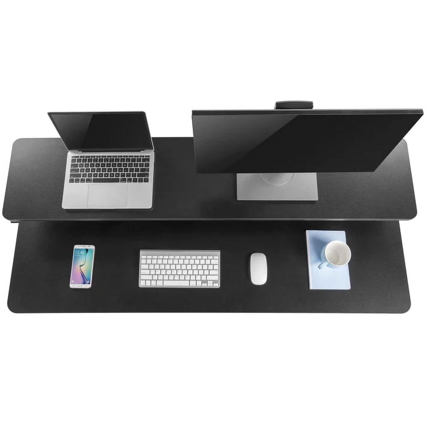 55" Clamp-on Desk Shelf - Extra Large Surface Supports 3 Monitors - Sturdy 4.5 ft Monitor Stand Riser Easily Attaches... - Image 5