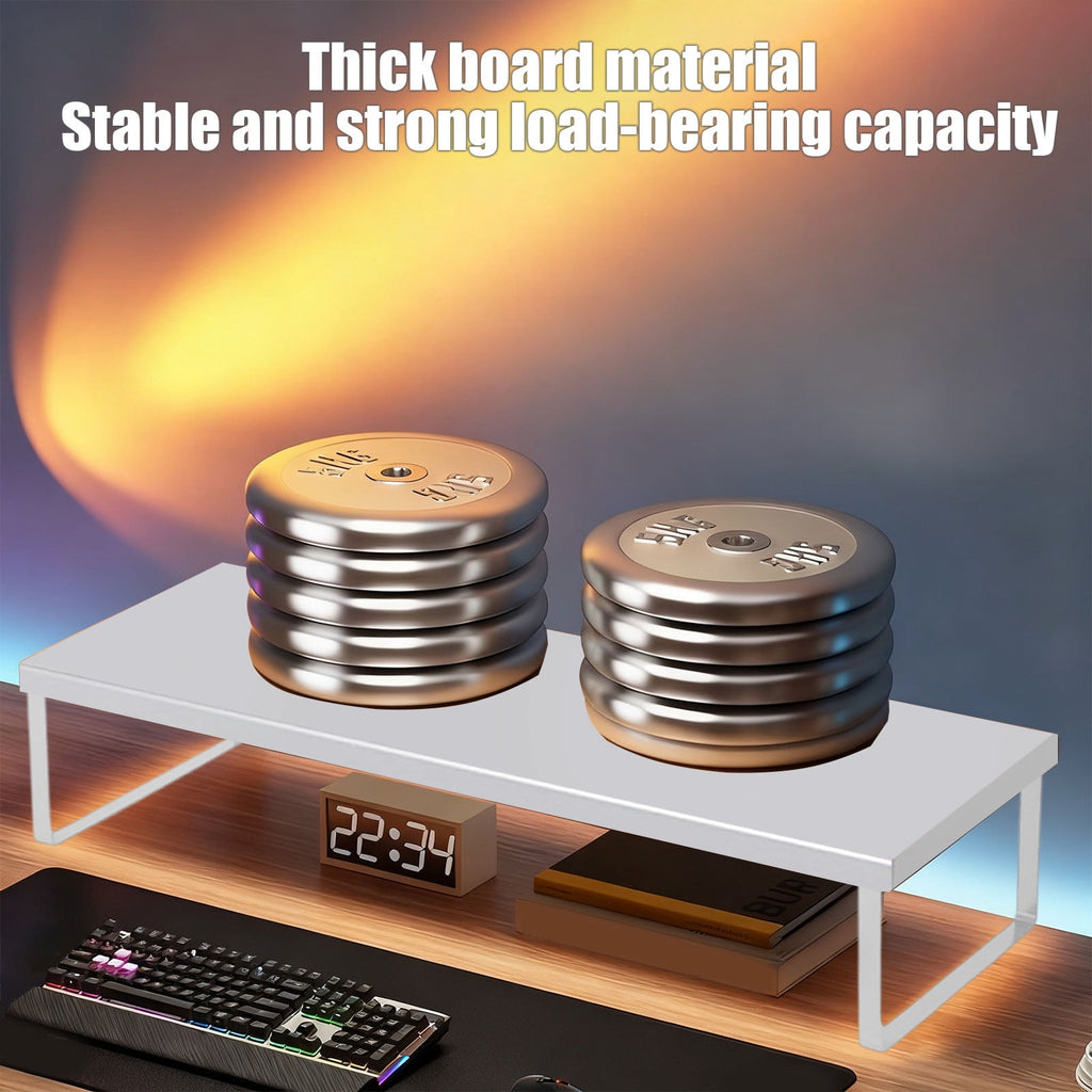 Wooden Monitor Riser – Ergonomic Desktop Stand With Under-Shelf Storage - Image 4