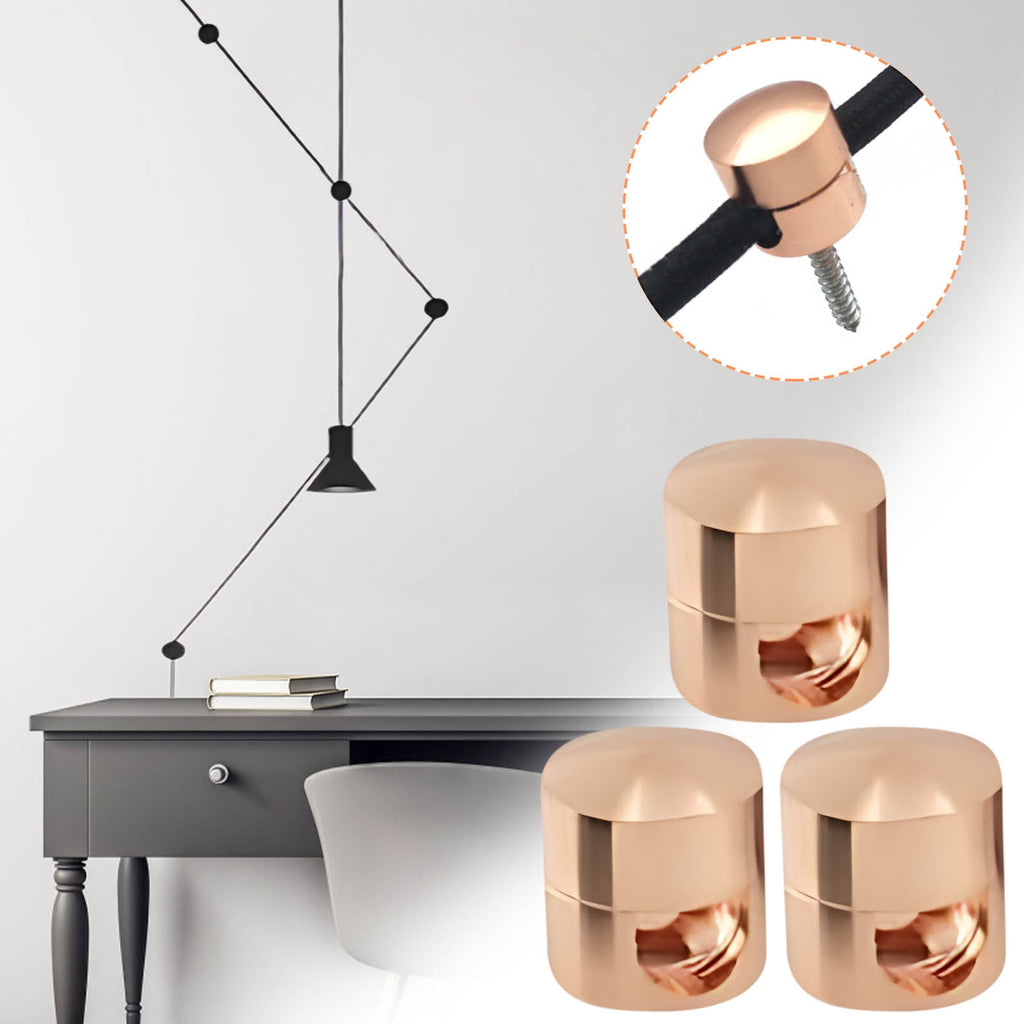 Cable Anchors for Desk Organization | Premium Aluminum Cable Organizer Clips 3 Pack | Strong Adhesive Cord Holders fo... - Image 4