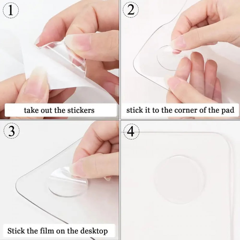 Clear Desk Mat, Non-Slip Clear Desk Pad, Heat Resistant & Waterproof Writing Mat Desk Table Protector for Home and Of... - Image 6