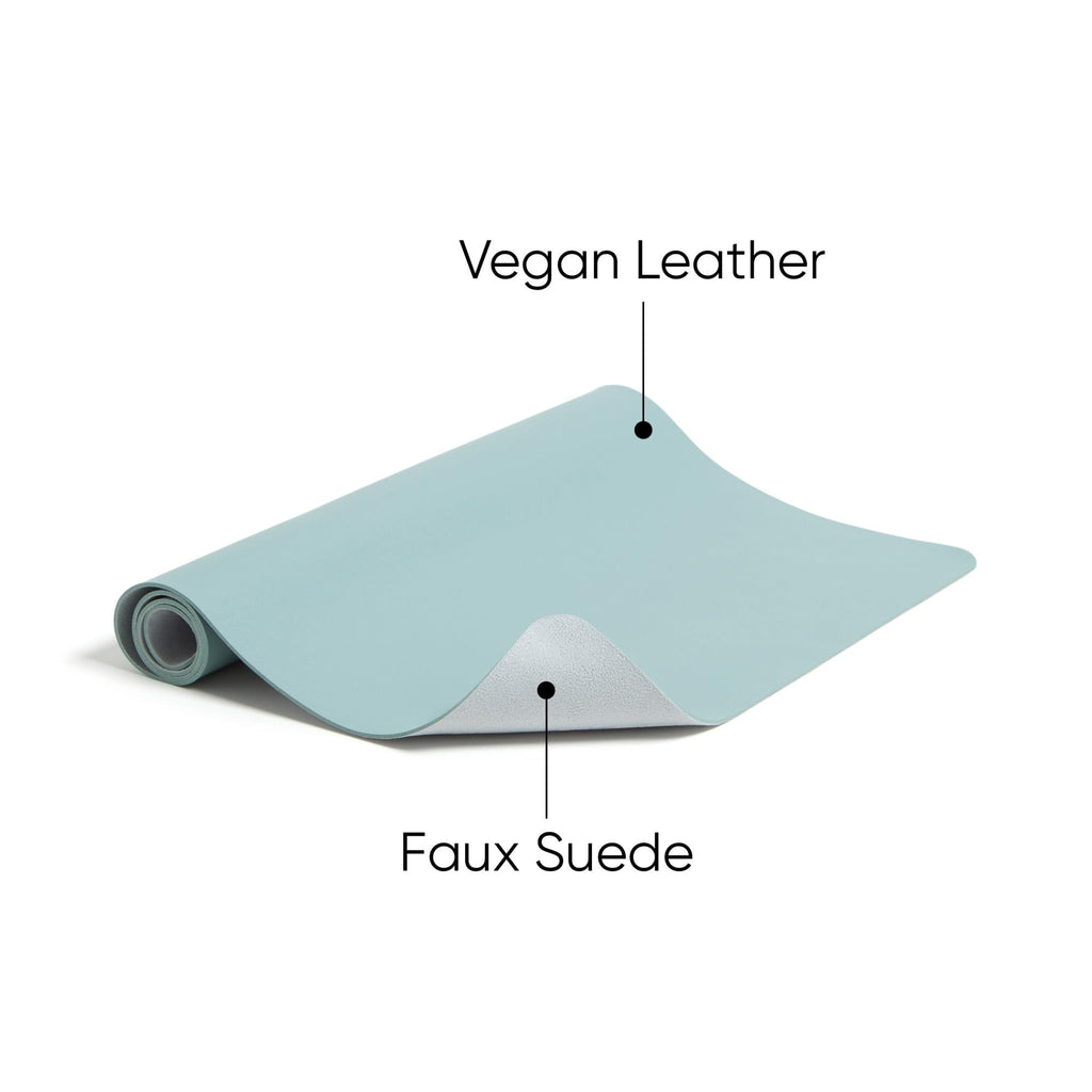 64835 Vegan Leather Desk Pads, 31.5" X 15.7", Light Blue - Image 4