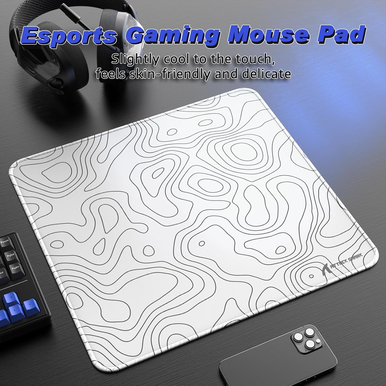 Gaming Mouse Pad for Esports Speed Large Mouse pad for Desk Waterproof Surface Stitched Edges and Anti-Slip Rubber Ba... - Image 2