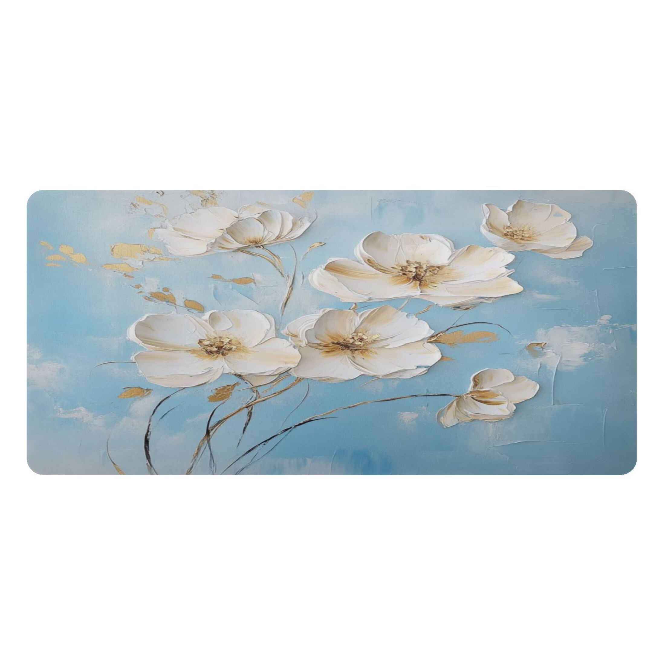 Leather Keyboard and Mouse Desk Mat Office Desk Accessories Protective Office Desk Decor Desk Pad Mat for Gaming, Wor... - Image 2