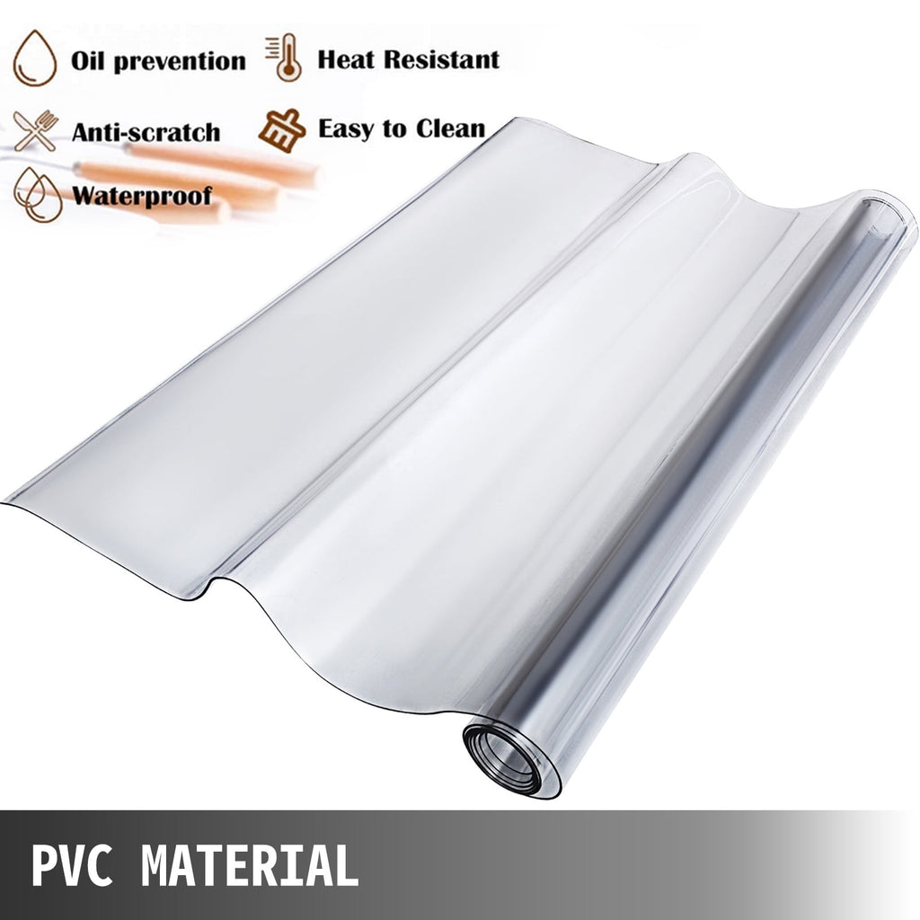VEVOR Desk Cover Protector Clear PVC Desk Pad 44 x 90 Inch- 1.5mm Thick Transparent - Image 3