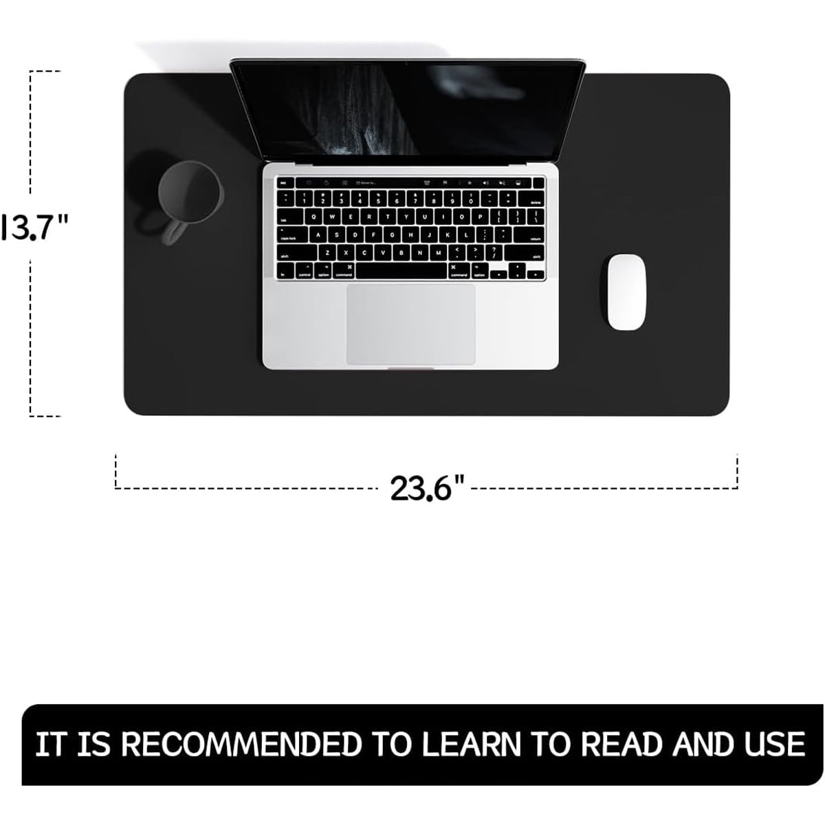 Non-Slip Leather Desk Pad, Waterproof Laptop Computer Desk Keyboard Mat, Table Protector Blotter Mat, Large Mouse Pad... - Image 2