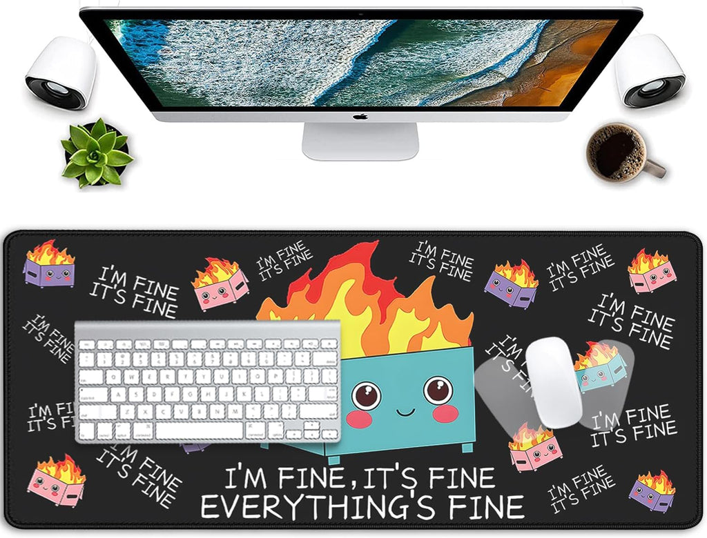 Large Gaming Desk pad for Dumpster on fire Mouse Pad,Mouse Pads for Desk, Keyboard Mouse Pad for Computer Laptop Home... - Image 6